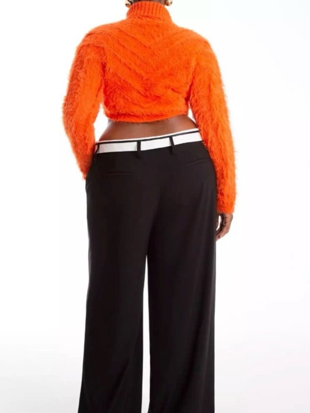 ❤️HP❤️ hanifa | riya sweater | cropped | turtleneck | long sleeve | us xxxl - Picture 7 of 8